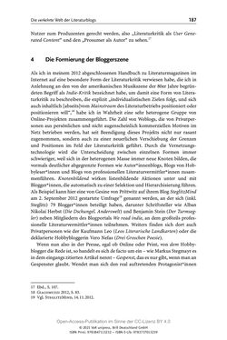 Image of the Page - 187 - in Über Bücher reden - Literaturrezeption in Lesegemeinschaften
