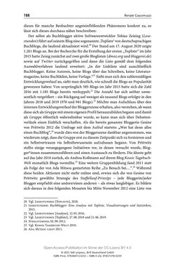 Image of the Page - 188 - in Über Bücher reden - Literaturrezeption in Lesegemeinschaften