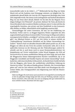 Image of the Page - 193 - in Über Bücher reden - Literaturrezeption in Lesegemeinschaften