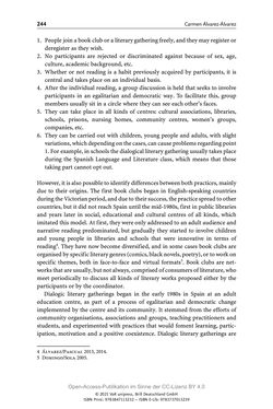 Image of the Page - 244 - in Über Bücher reden - Literaturrezeption in Lesegemeinschaften