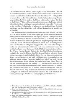 Bild der Seite - 124 - in Umkämpfte Kirche - Innerkatholische Konflikte im österreichischungarischen Küstenland 1890–1914