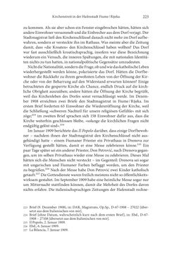 Image of the Page - 223 - in Umkämpfte Kirche - Innerkatholische Konflikte im österreichischungarischen Küstenland 1890–1914