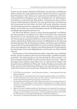 Image of the Page - 16 - in Die Universität Innsbruck in der Ära der Thun-Hohenstein’schen Reformen 1848–1860 - Aufbruch in eine neue Zeit