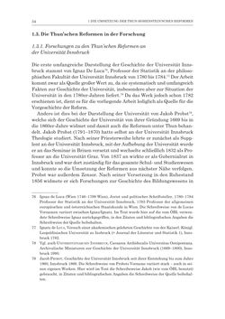 Bild der Seite - 34 - in Die Universität Innsbruck in der Ära der Thun-Hohenstein’schen Reformen 1848–1860 - Aufbruch in eine neue Zeit