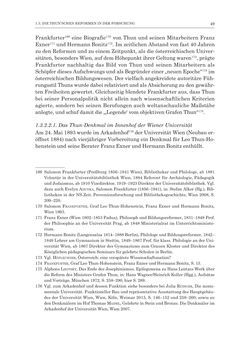 Bild der Seite - 49 - in Die Universität Innsbruck in der Ära der Thun-Hohenstein’schen Reformen 1848–1860 - Aufbruch in eine neue Zeit