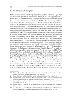 Bild der Seite - 72 - in Die Universität Innsbruck in der Ära der Thun-Hohenstein’schen Reformen 1848–1860 - Aufbruch in eine neue Zeit