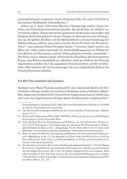 Bild der Seite - 76 - in Die Universität Innsbruck in der Ära der Thun-Hohenstein’schen Reformen 1848–1860 - Aufbruch in eine neue Zeit