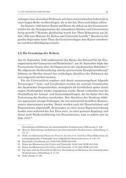 Bild der Seite - 91 - in Die Universität Innsbruck in der Ära der Thun-Hohenstein’schen Reformen 1848–1860 - Aufbruch in eine neue Zeit