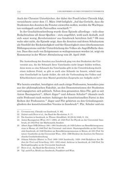 Bild der Seite - 114 - in Die Universität Innsbruck in der Ära der Thun-Hohenstein’schen Reformen 1848–1860 - Aufbruch in eine neue Zeit