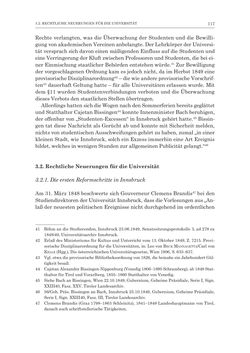 Bild der Seite - 117 - in Die Universität Innsbruck in der Ära der Thun-Hohenstein’schen Reformen 1848–1860 - Aufbruch in eine neue Zeit