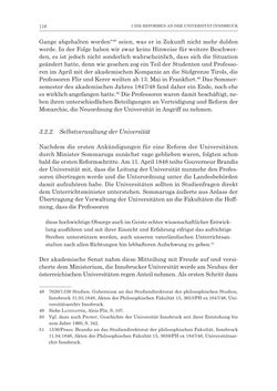 Image of the Page - 118 - in Die Universität Innsbruck in der Ära der Thun-Hohenstein’schen Reformen 1848–1860 - Aufbruch in eine neue Zeit