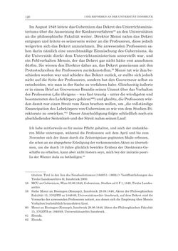 Image of the Page - 120 - in Die Universität Innsbruck in der Ära der Thun-Hohenstein’schen Reformen 1848–1860 - Aufbruch in eine neue Zeit