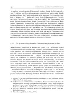 Image of the Page - 124 - in Die Universität Innsbruck in der Ära der Thun-Hohenstein’schen Reformen 1848–1860 - Aufbruch in eine neue Zeit