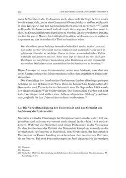 Bild der Seite - 130 - in Die Universität Innsbruck in der Ära der Thun-Hohenstein’schen Reformen 1848–1860 - Aufbruch in eine neue Zeit
