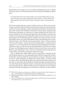 Image of the Page - 162 - in Die Universität Innsbruck in der Ära der Thun-Hohenstein’schen Reformen 1848–1860 - Aufbruch in eine neue Zeit