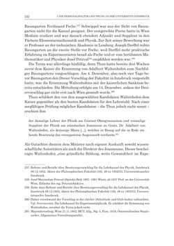 Bild der Seite - 222 - in Die Universität Innsbruck in der Ära der Thun-Hohenstein’schen Reformen 1848–1860 - Aufbruch in eine neue Zeit