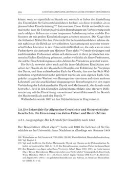 Bild der Seite - 224 - in Die Universität Innsbruck in der Ära der Thun-Hohenstein’schen Reformen 1848–1860 - Aufbruch in eine neue Zeit