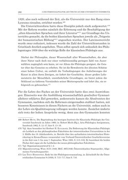 Bild der Seite - 260 - in Die Universität Innsbruck in der Ära der Thun-Hohenstein’schen Reformen 1848–1860 - Aufbruch in eine neue Zeit
