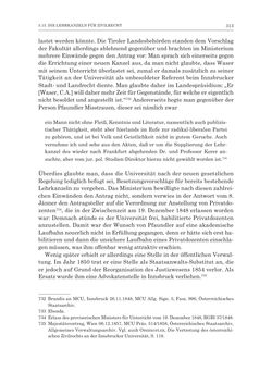 Image of the Page - 313 - in Die Universität Innsbruck in der Ära der Thun-Hohenstein’schen Reformen 1848–1860 - Aufbruch in eine neue Zeit
