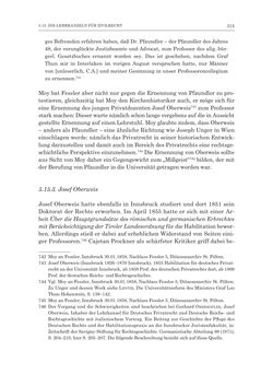 Image of the Page - 315 - in Die Universität Innsbruck in der Ära der Thun-Hohenstein’schen Reformen 1848–1860 - Aufbruch in eine neue Zeit