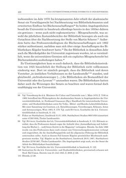 Image of the Page - 420 - in Die Universität Innsbruck in der Ära der Thun-Hohenstein’schen Reformen 1848–1860 - Aufbruch in eine neue Zeit
