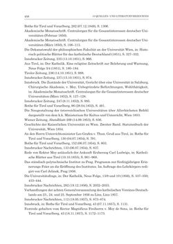 Image of the Page - 458 - in Die Universität Innsbruck in der Ära der Thun-Hohenstein’schen Reformen 1848–1860 - Aufbruch in eine neue Zeit