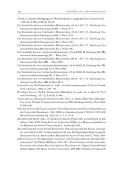 Bild der Seite - 460 - in Die Universität Innsbruck in der Ära der Thun-Hohenstein’schen Reformen 1848–1860 - Aufbruch in eine neue Zeit