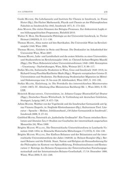 Image of the Page - 479 - in Die Universität Innsbruck in der Ära der Thun-Hohenstein’schen Reformen 1848–1860 - Aufbruch in eine neue Zeit
