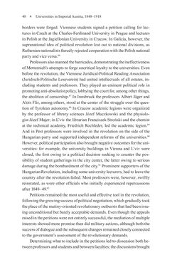 Image of the Page - 40 - in Universities in Imperial Austria, 1848–1918 - A Social History of a Multilingual Space
