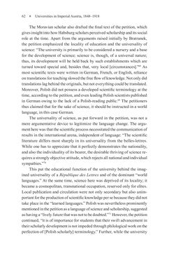 Bild der Seite - 62 - in Universities in Imperial Austria, 1848–1918 - A Social History of a Multilingual Space