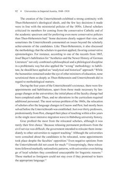 Image of the Page - 92 - in Universities in Imperial Austria, 1848–1918 - A Social History of a Multilingual Space