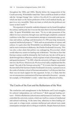 Image of the Page - 104 - in Universities in Imperial Austria, 1848–1918 - A Social History of a Multilingual Space