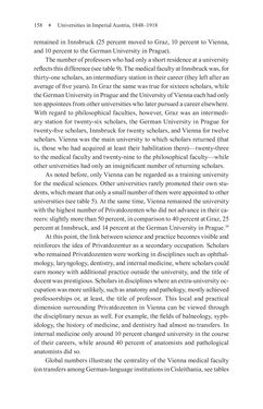 Image of the Page - 158 - in Universities in Imperial Austria, 1848–1918 - A Social History of a Multilingual Space