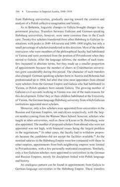 Image of the Page - 194 - in Universities in Imperial Austria, 1848–1918 - A Social History of a Multilingual Space
