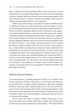 Image of the Page - 198 - in Universities in Imperial Austria, 1848–1918 - A Social History of a Multilingual Space