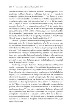 Image of the Page - 208 - in Universities in Imperial Austria, 1848–1918 - A Social History of a Multilingual Space