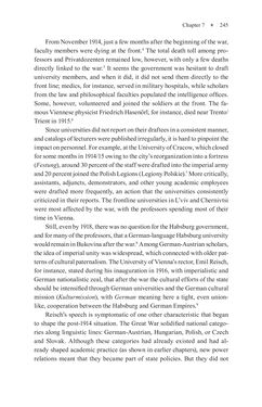 Bild der Seite - 245 - in Universities in Imperial Austria, 1848–1918 - A Social History of a Multilingual Space