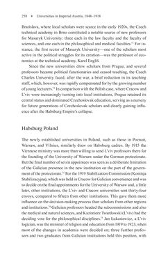 Image of the Page - 258 - in Universities in Imperial Austria, 1848–1918 - A Social History of a Multilingual Space