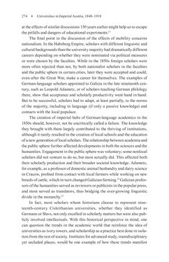 Image of the Page - 274 - in Universities in Imperial Austria, 1848–1918 - A Social History of a Multilingual Space