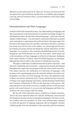 Image of the Page - 275 - in Universities in Imperial Austria, 1848–1918 - A Social History of a Multilingual Space