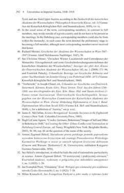 Image of the Page - 292 - in Universities in Imperial Austria, 1848–1918 - A Social History of a Multilingual Space