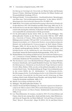 Bild der Seite - 298 - in Universities in Imperial Austria, 1848–1918 - A Social History of a Multilingual Space