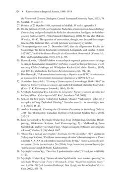 Image of the Page - 324 - in Universities in Imperial Austria, 1848–1918 - A Social History of a Multilingual Space