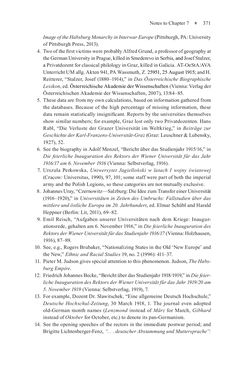 Image of the Page - 371 - in Universities in Imperial Austria, 1848–1918 - A Social History of a Multilingual Space