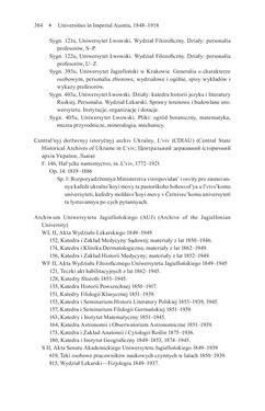 Image of the Page - 384 - in Universities in Imperial Austria, 1848–1918 - A Social History of a Multilingual Space