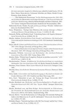 Bild der Seite - 396 - in Universities in Imperial Austria, 1848–1918 - A Social History of a Multilingual Space