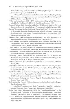 Bild der Seite - 404 - in Universities in Imperial Austria, 1848–1918 - A Social History of a Multilingual Space