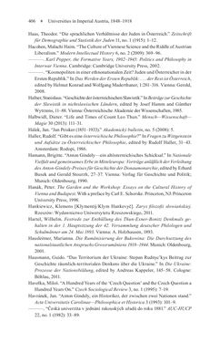 Bild der Seite - 406 - in Universities in Imperial Austria, 1848–1918 - A Social History of a Multilingual Space