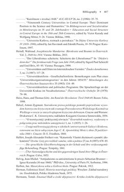 Bild der Seite - 407 - in Universities in Imperial Austria, 1848–1918 - A Social History of a Multilingual Space