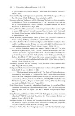 Image of the Page - 408 - in Universities in Imperial Austria, 1848–1918 - A Social History of a Multilingual Space
